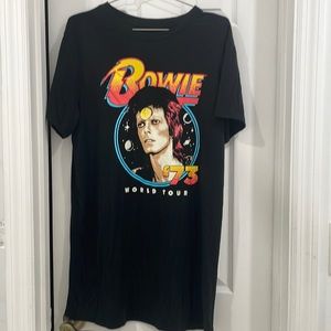 David Bowie Tour ‘73 Oversized shirt size Medium